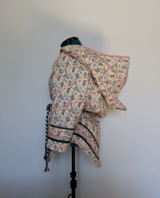 aujaq amauti pink and green floral