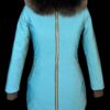 tarralik women’s winter parka – mid length slim fit coat with fox fur trim hood