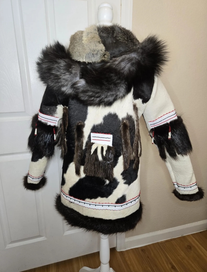 qaspeq fur winter jacket – handmade inuit yup’ik arctic warmth