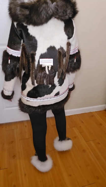 qaspeq fur winter jacket – handmade inuit yup’ik arctic warmth